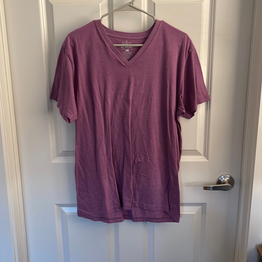 Purple v-neck
